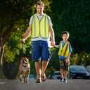 2 x KAYGO Kids High Visibility Vests, Child Safety Vest Reflective with Hook and Loop,KGKID200 (Yellow, XS)