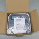 Label Maker, Label Maker Machine with-Tape, Labeler Machine with Waterproof-Labels 12mm 0.47, Laminated Inkless Label Printer, D210s Labeling Maker for Home Organization School Office Supplies (Grey)