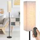 Floor Lamp for Bedroom Living Room Office with Remote Control Modern Living Room LED 4 Color Temperature & Stepless Dimmer, Standing Elegant Lamp 3000k-7000k (Square-Pale Yellow)