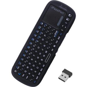 iPazzPort Dual Mode Mini Wireless Keyboard with Touchpad, Bluetooth & 2.4GHz Dual Mode Handheld Remote Controller, Portable Keyboard for Smart TV, Android TV Box, PC, HTPC, Projector