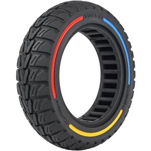 9.5x2.5-6.1 Off-Road Solid Tire Replacement for NIU KQi3 Pro/Max/Sport Scooter - Puncture-Free, Hassle-Free Maintenance - Anti-Skid, Shockproof 9.5 x 2.50 inch Tubeless Tire (3 Color 1Pc)