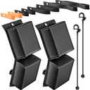 Dunkive 2 Pack PWC Fender Bumper with Elastic Cords and Motorboat Cleats 14.69 x 5.91 x 3.15 Inch Motorboat Bumpers, Contour Fender, Boat Bumpers for Docking Fender Dock Bumpers Straight or Corner