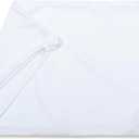 PILLOWY 12"x20" Throw Pillowcases (Cover Only) - 85/15 Nylon, Spandex - Luxurious, Silky, Stretchy & Soft - 1Pcs Solid Color - A Perfect Choice for Couch Chairs Sofa Bed Adult or Kids Bedroom, White