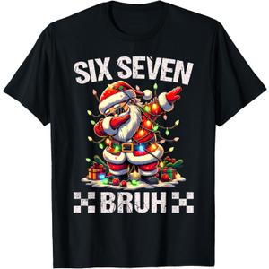 67 Six Seven Burh Funny Christmas 6 7 Meme Men Women Kids T-Shirt Small