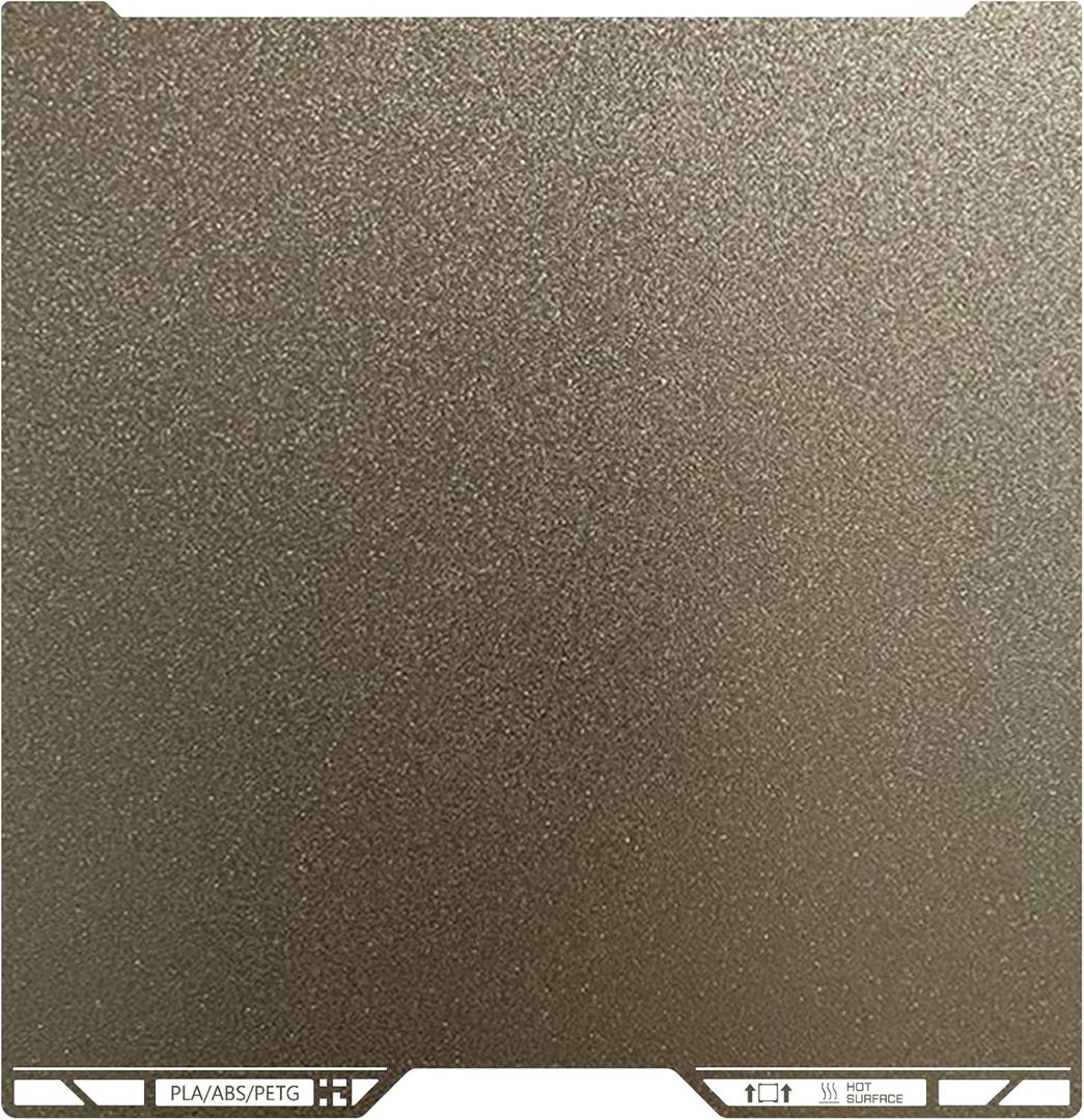 Same as OEM for Bambu H2C Textured PEI Plate with QR Code, 335x346.5mm Double Sided Flexible Spring Steel Magnetic Platform Print Bed PEI Sheet for Bambu Lab H2C 3D Printer(Gold)