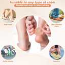 Shynek 72 Pcs Callus Pads Soft Felt Callus Cushion Pads for Bottom of Foot Self Adhesive Foot Callus Cushions, Corn Pads for Feet for Men and Women Pain Relief Foot Care, Beige, Oval Shape