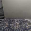 Loloi Rifle Paper Co. Courtyard Collection COU-04 Navy 2'-3" x 3'-9" Oval Accent Rug feat. CloudPile