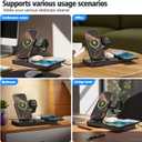 Dual Phone Wireless Charging Station for Apple Devices, 30W Wireless Charger with Auto-Switch 7-Color Light & Clock,Dual iPhone for iPhone 17 for AirPods4 for Apple Watch10
