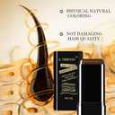 2 x Safe and Convenient Comb Hair Dye, Portable Hair Color Comb for Gray Hair Coverage, Waterproof and Sweat-Proof Hair Concealer Stick, 2 in 1 Instant Dye, for Women & Men (Coffee, 03)