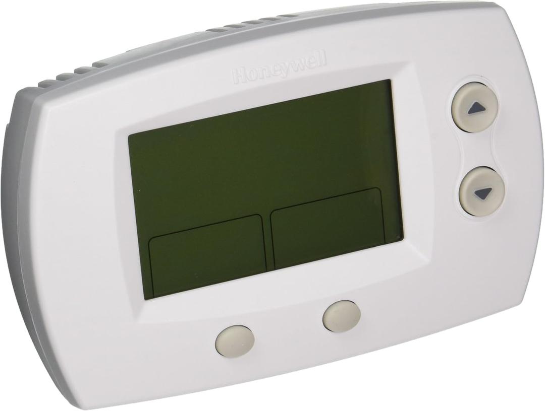 Honeywell TH5220D1029 Focuspro 5000 Non-Programmable 2 Heat and 2 Cooling Thermostat, Large Screen