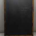 Loddie Doddie Magnetic Chalkboard & Magnet Board - 24 x 36in Rustic Wood Frame - Stain-Resistant Chalkboard Signs - Magnetic Photo & Note Display Board - Easy-Hang Wall Decor & Chalk Calendar