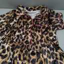WDIRARA Women's Plus Sleepwear Satin Short Sleeve Shirt and Shorts Pajama Set , Size -XL