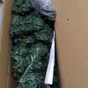 Goplus 5FT Pre-Lit Artificial Christmas Tree Auto-Spread/Close up Branches 11 Flash Modes with Multicolored 150 LED Lights & Metal Stand