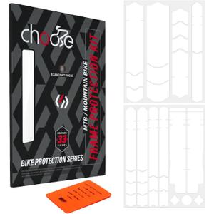 CNC Mountain Bike Frame Protection kit,33-Piece Total MTB Frame Protector Sticker-Frame Guard Tape Wrap Film for Top/down Tube,Seatstays,Chainstay,Cable Wear,Protect Bike from Scratches and Dings.