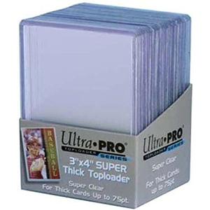 2 Ultra Pro 75pt Top Loader Packs 25ct (50 Total Toploaders) 81347-75 Pt for Thick Cards