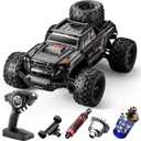 1/16 RTR Brushless Fast RC Cars for Adults, Max 42mph Electric Off-Road RC Truck, High Speed RC Car 4X4 Remote Control Car with 2 Lipo Batteries for Adult S910S Black