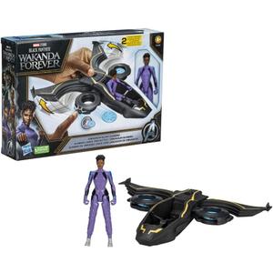 Spider-Man Marvel Studios' Black Panther Wakanda Forever Vibranium Blast Sunbird with 6-Inch Shuri Action Figure, Toy for Kids Ages 4 and Up