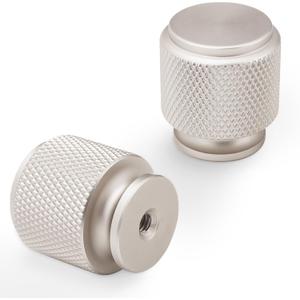 10 Pack Brushed Satin Nickel Kitchen Cabinet Knobs Knurled Cabinet Knobs Silver Drawer Knobs Kitchen Cabinet Hardware Dresser Knobs