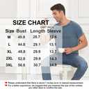 XUZHU Men's Summer Polo Shirts Short Sleeve Cotton Casual Henley T-Shirts Button Raglan Sleeve Tees (Blue, XXXL)