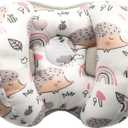 KAKIBLIN Baby Support Pillow, Head and Neck Support, 2 in 1 Banana Neck Pillow for Baby Newborn, Adjustable Head Pillows for Kids Toddler (Hedgehog)