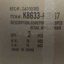 Homepop Scalloped Detail Dining Chair|Upholstered Parsons Dining Chairs |Decorative Home Furniture, Cream Textured Woven (Set of 2)