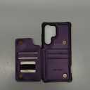 Vinich for Samsung Galaxy S25 Ultra Wallet Case with Card Holder, RFID Blocking Credit Slots Kickstand Shockproof Phone Cover Fit for Galaxy S25 Ultra 6.9" Purple