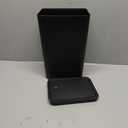 TIPGO Bathroom Trash Can with Lid, 10 Liter/ 2.6 Gallon Slim Garbage Can, Small Trash Bin Waste Basket with Pop-Up Lid for Kitchen, Bedroom, Living Room, Office (Black)