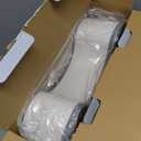 MR.SIGA Toilet Stool Squat Adult, Bathroom Stool Heavy Duty, Anti Slip Toilet Step for Bathroom, Toddler Step Stool for Kids, Off-White & Dark Gray