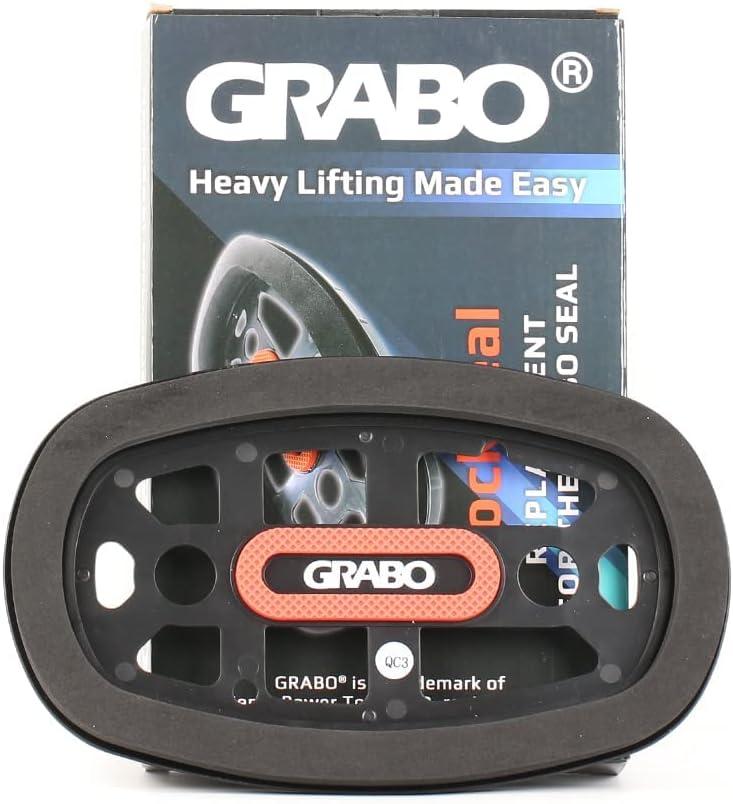 Raizidom GRABO Electric Vacuum Suction Cup Lifter Grabo Attachment (RockSeal for Rough Stone Rock Surfaces)