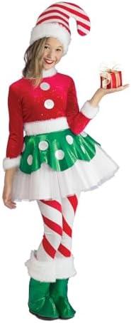 Rubie's Girl's Princess Paradise Candy Cane Elf Princess Costume , size medium