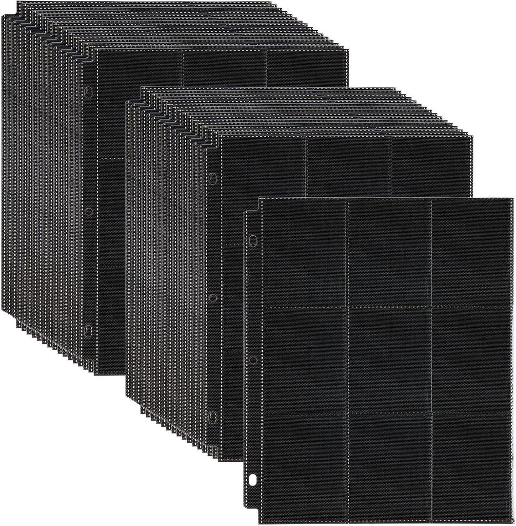 Crtiin 3600 Pockets Card Binder Sleeves 18 Trading Card Binder Pages Double Sided 200 Pages Protectors for Business Sports