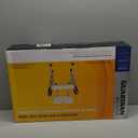 Medline Shower Chair Seat with Padded Armrests and Back, Heavy Duty Shower Stool for Bathtub, Slip Resistant Shower Seat with Adjustable Height, Shower Bench for Inside Shower with 350 lb Capacity (White)