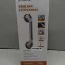 LEVERLOC Grab Bar for Seniors, 17 Inch 2 Pack Suction Grab Bars for Bathtubs and Showers, Shower Handles for Elderly Suction Bathroom Safety Grip, Removable Drill Free Waterproof, Blue