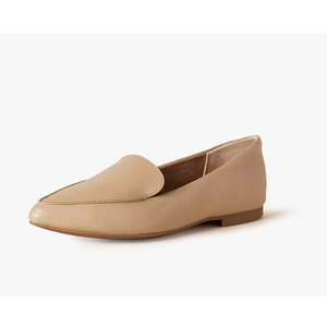Women's Loafer Flat, Color: Beige, Size: 6