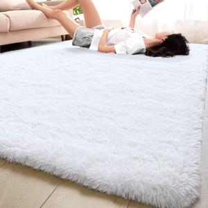 Fluffy Area Rugs Carpets 8x10ft, Rugs for Living Room Bedroom, Modern Indoor Plush Rug Absorbent Non Shedding, for Girls Kids Room Teen's Dorm Home Decor, Non-Slip Carpet