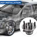 PAROD 512497 Rear Wheel Bearing Hub Assembly Fit for 2014-2020 Ford Fusion, 2019-2020 Ford Police Responder Hybrid, SSV Plug-In Hybrid, 2014-2016 Lincoln MKZ FWD