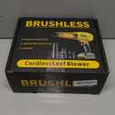 Cordless Leaf Blower for DeWALT 20V Battery,580000RPM Brushless Turbo Jet Blower with 3 Nozzles, Lightweight Handheld Blower for Patio, Lawn, Yard, Leaves, Dust, Garage & Snow Cleaning (No Battery)