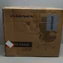 Ergonomic Office Chair with Footrest,Ultra Thick Reclining Desk Chair with Adjustable 2D Lumbar Support and Headrest,Spring Cushion,High Back Premium Mesh Computer Chair,Cream