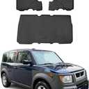 OMAC Floor Mats for Honda Element 2003-2008 Car Mats All Weather 3D Custom Fit Rubber Mat Waterproof Odorless TPE Floor Liners Laser Measured Non-Slip (Black)