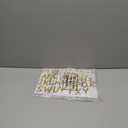 TaoBary 8 Sheets Letter Stickers Stick on Vinyl Letters Self Adhesive Letters Poster Board Capital Lettering Stickers for Mailbox Window Decorations(1 Inch, 2 Inch,Gold)