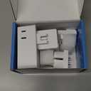 European Travel Plug Adapter, Detachable Adapter Type C/G/E/F Plug, 4 AC Outlets, 4 USB Ports (2 USB C), EU UK Germay France Greece Travel Plug Adapter