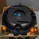 LVKE L1 Cordless Robotic Pool Cleaner, Pool Vacuum for Above Ground Pools with Obstacle-Crossing, 70 Mins Runtime, 40W Powerful Suction, Auto-Parking, Ideal for Flat Pools up to 38 Feet, Orange
