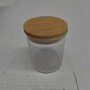 MADLYN RHUE 15 Pack Candle Jars, 6oz Empty Glass Jars for Candle Making, Bamboo Lids Included