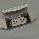 Leviton Renu Tamper-Resistant Outlet, 15-Amp, 125VAC, RER15-WS, Wood Smoke