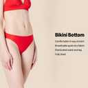 Amazon Essentials Women's Classic Full Coverage Low Rise Bikini Swimsuit Bottom (Large, Coral Pink)