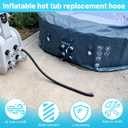 P6931 Hot Tub Air Inflation Hose, Spa Inflatable Hose for Above Ground Pool Fits for Intex, Best-Way, Coleman, Lay Z Spa Portable Spa Pump Hot Tub Replacement Parts