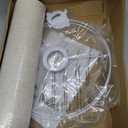 Beige Linen Tall Drum Lampshade, 10" Top x 10" Bottom x 13" High Lamp Shade, Lamp Shade Replacement for Table and Floor Lamps, Pendant Light, Handcrafted Lampshade, Easy Assembly