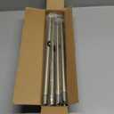 Antique Brass Curtain Rods for Windows 30 to 122 Inch, 3/4 Inch Curtain Rod Set For Indoor and Outdoor, Easy to Install