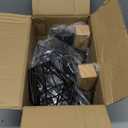 Plug in Wall Sconces Set of Two, Vintage Wood Wall Lamps with Plug in Cord, Farmhouse Wall Light Fixture with 5.25FT On/Off Switch Cord, Indoor Sconces Lighting for Bedroom Living Room (Black)