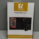 KitchenRaku Large Induction Cooktop Protector Mat, Translucent Magnetic Electric Stove Burner Covers Antiscratch as Glass Top Stove Cover (Monochromatic Black, 54x90CM)